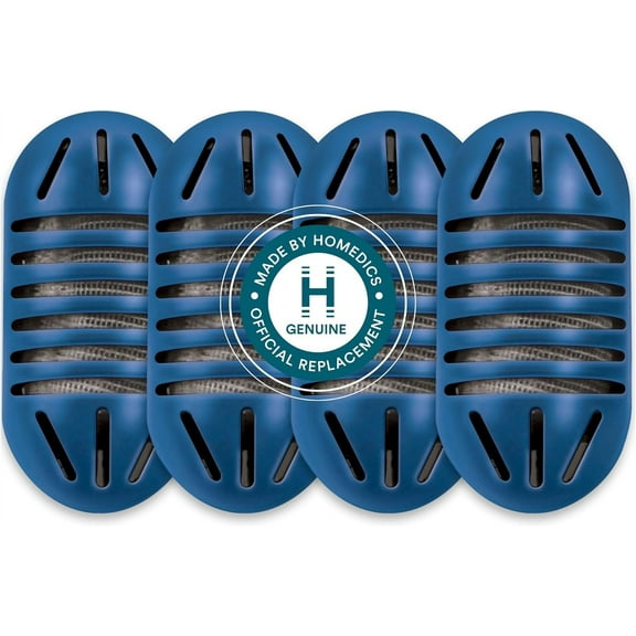 Homedics Demineralization Cartridges for Ultrasonic Humidifiers, 4-Pack Replacement, Reduces Hard Water Build-Up, White Dust, UHE-HDC4