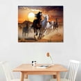 thumbnail image 2 of Nawypu Animal Wall Art Pictures for Living Room Decor Running Horses Paintings on Canvas Stretched Artwork Bedroom Wall Decorations, 2 of 4