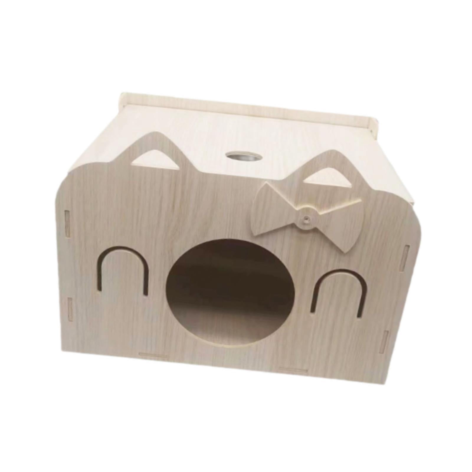 Fzaqwen Hamster Hideout House Cage Accessory Guinea Pig Hiding Room Hideaway Landscaping