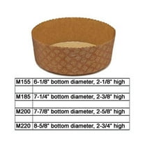 Novacart Panettone Basso Disposable Baking Mold M200, Pack Of 12