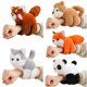 thumbnail image 5 of Pulsera de peluche con forma de panda, serie Capibara, mapache, pulsera de peluche, muñeca bonita, estilo mono, pulsera de peluche, decoración del hogar, 5 of 5