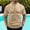 Khaki, variant on Men's Casual Shirts Classic Button Mens Casual Henley T-Shirt Classic Summer Basic Solid Lightweight Stand Collar Tees Top with Stitched Trim Khaki