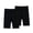 Black, variant on Girls Bike Shorts 2PC- Under Dress Knee Length Breathable Soft Casual Cartwheel Shorts Black Size 12