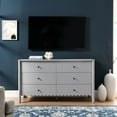 thumbnail image 2 of Dresser Drawer Chest, Light Gray, Wood, Hotel Bedroom, Modern Contemporary, HB37722, 2 of 10