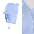thumbnail image 3 of Gubotare Toddler Boys Sun Hat Sun Hat for Kids Anti-UV Girls Sun Hats Wide Brim UPF 50+ Sun Protection Beach Hat with Adjustable Chin Strap (Blue,Size 1-2 Years), 3 of 3
