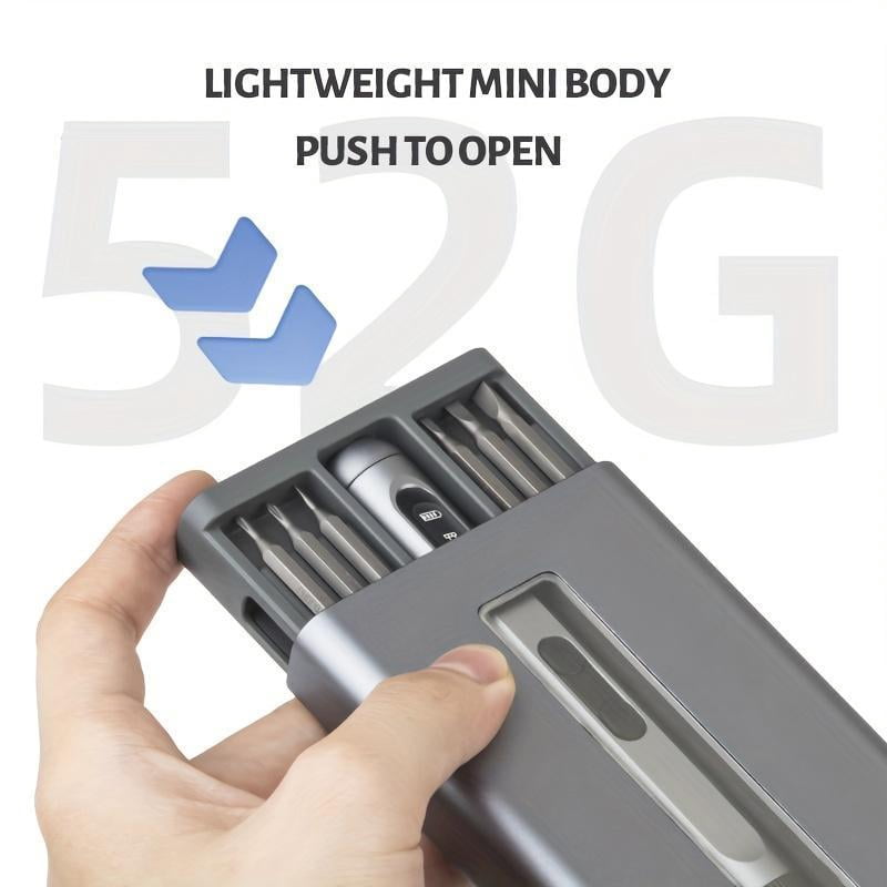 High-Precision Electric Screwdriver Set – 50-in-1 Cordless Tool with Dual Mode (Manual/Electric), Magnetic Case, Shadowless LED Lights, Type-C Fast Charging for Electronics, PC, Phone, PS5 Repair