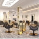 thumbnail image 5 of High end hair salon mirror table, hair cutting mirror, full body illuminated, double-sided floor mirror My Lux Decor Round, 5 of 29