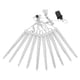 thumbnail image 4 of Luces De Carámbano De Navidad De Meteoritos 4W 6.6 Pies IP65 Luces De Cuerda Decorativa Al Aire Libre Para Bodas De Navidad Casas Led De Plástico, 4 of 7