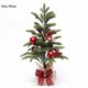 thumbnail image 3 of Christmas Wreath Artificial Pine Cone Red Berry Garland Hanging Front Door Wall Decor Wreath Mini Desktop XMAS Tree Ornament, 3 of 5