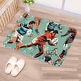 thumbnail image 5 of Football Area Rugs: Polyester Non-Slip Kitchen Mat Office Rug - Machine Washable, 5 of 6