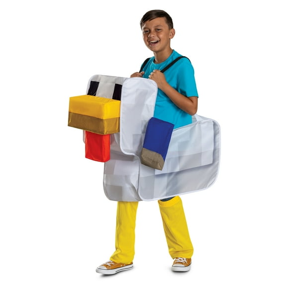Minecraft Chicken Jockey Costume for Children & Adults, Universal Unisize 8