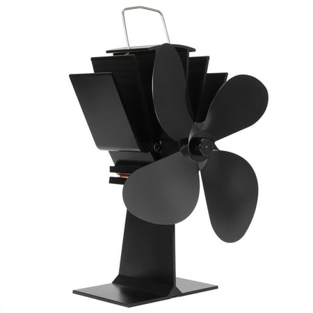 

ESTINK Stove Fan Log Burners Fan 4 Blade Mute Heat Powered Fireplace Stove Fan Wood Log Burners Fan Home Supplies