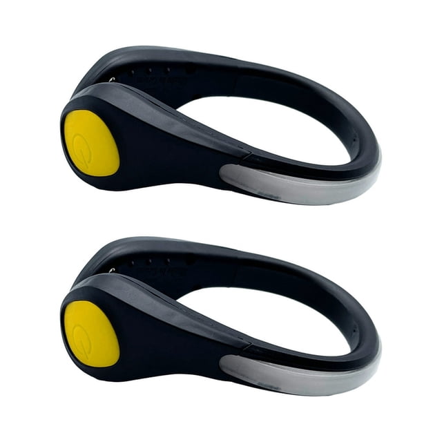 2 Pcs Runner Shoes Clip Light Sneakers Light for Night Running Sports U-shape Luminous Shoes Clips for Hip-Hop Outdoor Night Riding Warning Light Clip-On Shoes