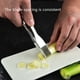 thumbnail image 5 of Cortador de cebollín de acero inoxidable | Cortador y rallador de verduras | Cortador en forma de flor de jengibre para cocina | Base antideslizante | Protección doble en la cabeza | Uso fácil y, 5 of 6