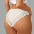 thumbnail image 4 of HUPOM Women'S Panties Panties For Girls Briefs Activewear None Seamless Waistband White XL, 4 of 4