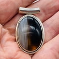 thumbnail image 2 of Rare Agate & Sterling Silver Pendant | 1 3/8" Long |, 2 of 12