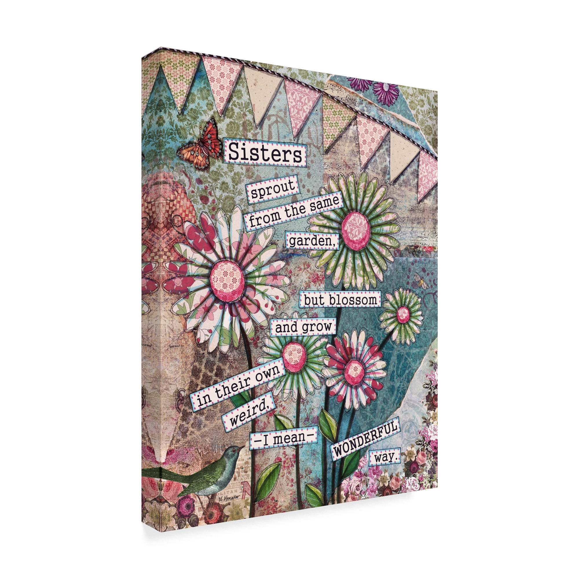 Trademark Fine Art 'Blooming Sister' Canvas Art by Let Your Art Soar
