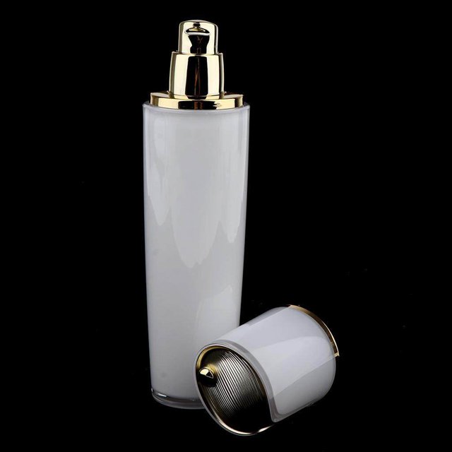 tredstone Récipient de Bouteille de Presse de Pompe Acrylique Rechargeable Vide pour Lotion 100ml