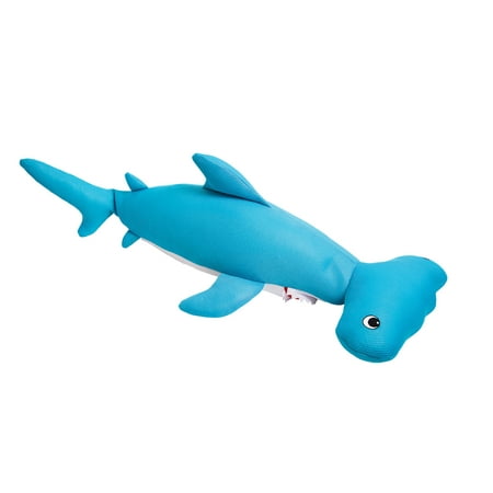 Blue Wave Hammerhead Shark Bean Bag Float for Swimming Pools - Non-Inflatable Floatie for Kids -