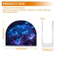 thumbnail image 4 of WOBOGO Glowing Blue Leopard Clear Acrylic Napkin Holder Kitchen Tissue Face Towel Cocktail Rack Bar Restaurant Dinner Paper Dispenser, 4 of 9