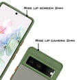 thumbnail image 7 of CoverON For Google Pixel 7 Phone Case, Clear Back Ring Holder Kickstand Cover, Green, 7 of 7