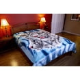 thumbnail image 4 of 9 White Tigers Flannel Blanket, QUEEN, 79"x 95", Lightweight Microfiber, Multi Purpose, 4 of 5