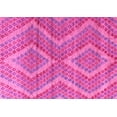 thumbnail image 1 of Ahgly Company Machine Washable Indoor Rectangle Abstract Pink Modern Area Rugs, 6' x 9', 1 of 4