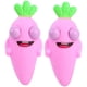 thumbnail image 1 of Zanahoria Relajante PopCarrotPink 2Pza Zanahoria Goma Blanda TPR Rosa/Verde. VentDepot MXPYC-002, 1 of 1