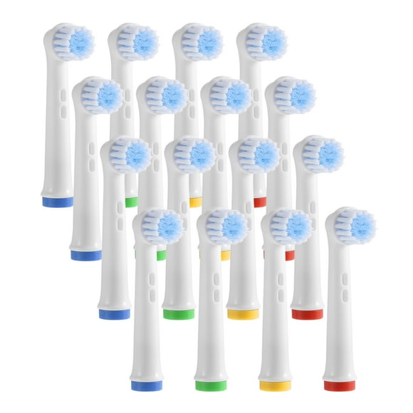 16uds Eléctrico Dientes Cepillo Reemplazo Cabezales, para Oral-B, Nylon Cerdas