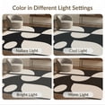 thumbnail image 7 of ODIKA 4'x6' Washable Area Rug Black Cream Geometric Balance Artistic Design Elegant Symmetry in Minimalist Abstract for Home Office, Under Desk, Non-Slip Chair-Friendly, Flatwoven, 7 of 7