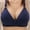 Blue, variant on Women Zip Front Sports Bra Racerback Tank Top Wireless Paded Yoga Workout Activity Yoga Running Bras