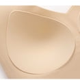thumbnail image 5 of Chiccall Womens Wireless Everyday Sports Bras V Ribbed Fabric Wide Strap Seamless Solid Color Pull-On No Underwire Complete Cup Athletic Tshirt Bras, 5 of 7