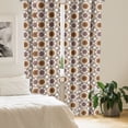 thumbnail image 2 of Ambesonne Traditional Curtains, Middle East Damask Form, Pair of 28"x63", Multicolor, 2 of 5