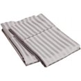 thumbnail image 1 of 400 Thread Count Egyptian Cotton Standard Pillowcase Set Stripe  Grey, 1 of 1