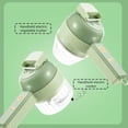 thumbnail image 4 of Vegetable Chopper, Garlic Chopper, Onion Chopper, 4 in 1 Handheld Electric Food Chopper Set, Vegetable Cutter Set, with USB Powered, Slicer for Garlic, Chili, Onion, Celery, Ginger, Meat, 4 of 5