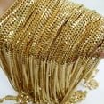 thumbnail image 4 of 10pcs/lot 4mm Gold Stainless Steel Curb Cuban Link Chain Necklace Jewelry, 4 of 7