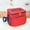 Red, variant on FAMTKT Portable Soft Sided Cooler Bag - Modern Picnic Lunch Bag - Foldable Soft Cooler Insulated and Leak Proof for Travel, Camping, Beach Picnic, Keeps Warm, Cold