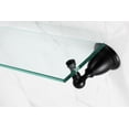 thumbnail image 3 of Kingston Brass BA1759MB 3.06 in. Heritage Bathroom Glass Shelf, Matte Black, 3 of 4