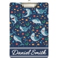 thumbnail image 2 of FMSHPON Sharks Fish Clipboard Hardboard Wood Nursing Clip Board and Pull for Standard A4 Letter 13x9 inches, 2 of 8