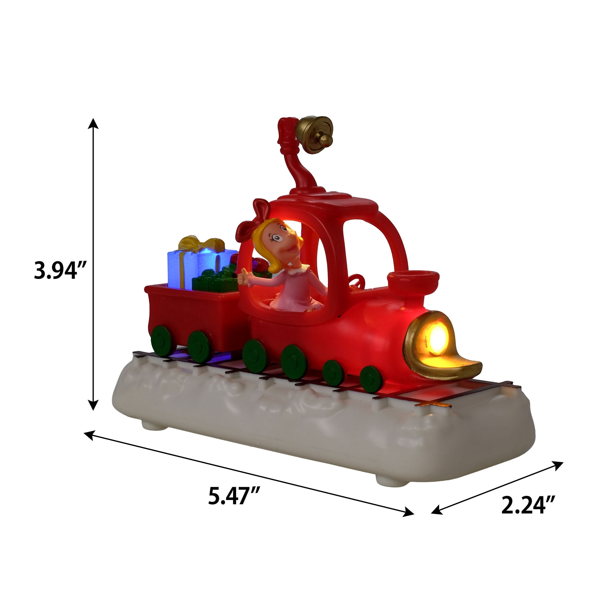 Dr. Seuss The Grinch Christmas Train Tabletop Figurine with Cindy Lou Who