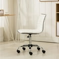 thumbnail image 6 of Roundhill Furniture Fremo Chromel Adjustable Air Lift Office Chair, White, 6 of 9