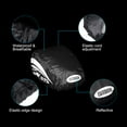 thumbnail image 3 of Unique Bargains Waterproof Helmet Cover Bike Helmet Rain Cover Ride Gear with Reflective Strip Black 2 Pack, 3 of 5