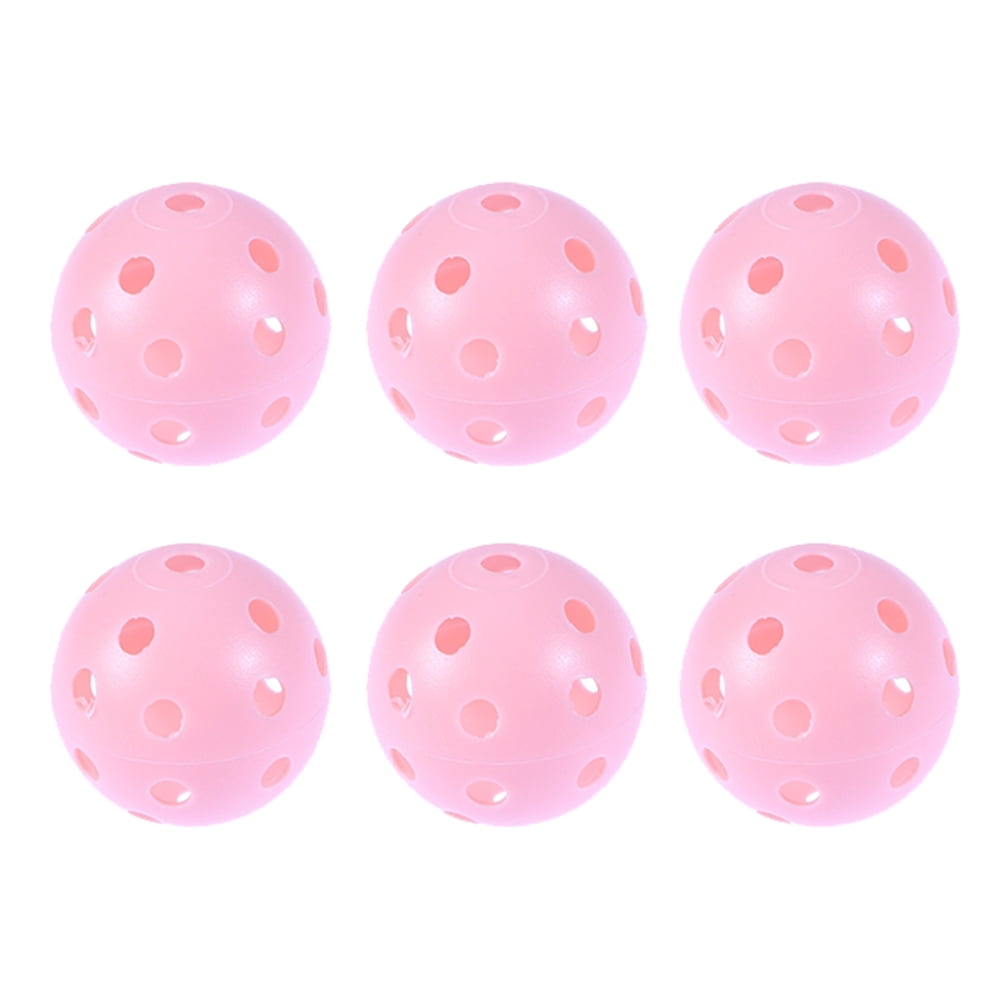 12PCS Plastic Balls Ball Sets for Indoor and Outdoor Courts (Pink)