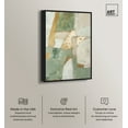 thumbnail image 3 of Sage Green Boho Elegant Abstract Canvas Wall Art by Art Remedy, Black Floater Frame, 16"x24", 3 of 8