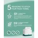 thumbnail image 2 of Toallas faciales desechables LUXU, 200 unidades, extra gruesas y suaves, 2 of 9