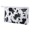 thumbnail image 2 of Makeup Bag - Waterproof Portable Cosmetic Pouch - Cute Toiletry Travel Bag with Zipper - Reusable Cow Pattern Make up Case Organizer for Purse, 2 of 6