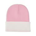 thumbnail image 4 of Fgnfyis Soft Comfortable Unisex Ribbed Knit for Autumn and Winter Fashion Versatile Hats for Men and Women Edge Light Pink, 4 of 4