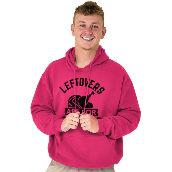 Leftovers are for Quitters Turkey Day Unisex Plus Fleece Graphic Hoodie Brisco Brands 2X