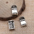 thumbnail image 3 of K-KED 60 Pcs Tibet Silver Bed Charms Pendant 13X8MM C12700, 3 of 3