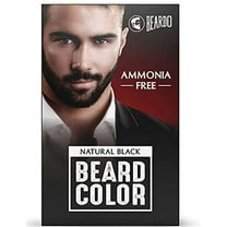 Beardo Beard Color For Men - Natural Black | Long Lasting | No Ammonia | Easy to apply | No Stain Formula | Skin Friendly | Natural Black Color For Men | 30 ml Color Developer, 30 ml Creme Colorant